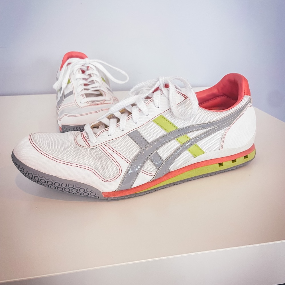 Onitsuka Tiger Asics-Womens Ultimate 81 Rainbow Kiwi Running Shoe-retro🔥🔥